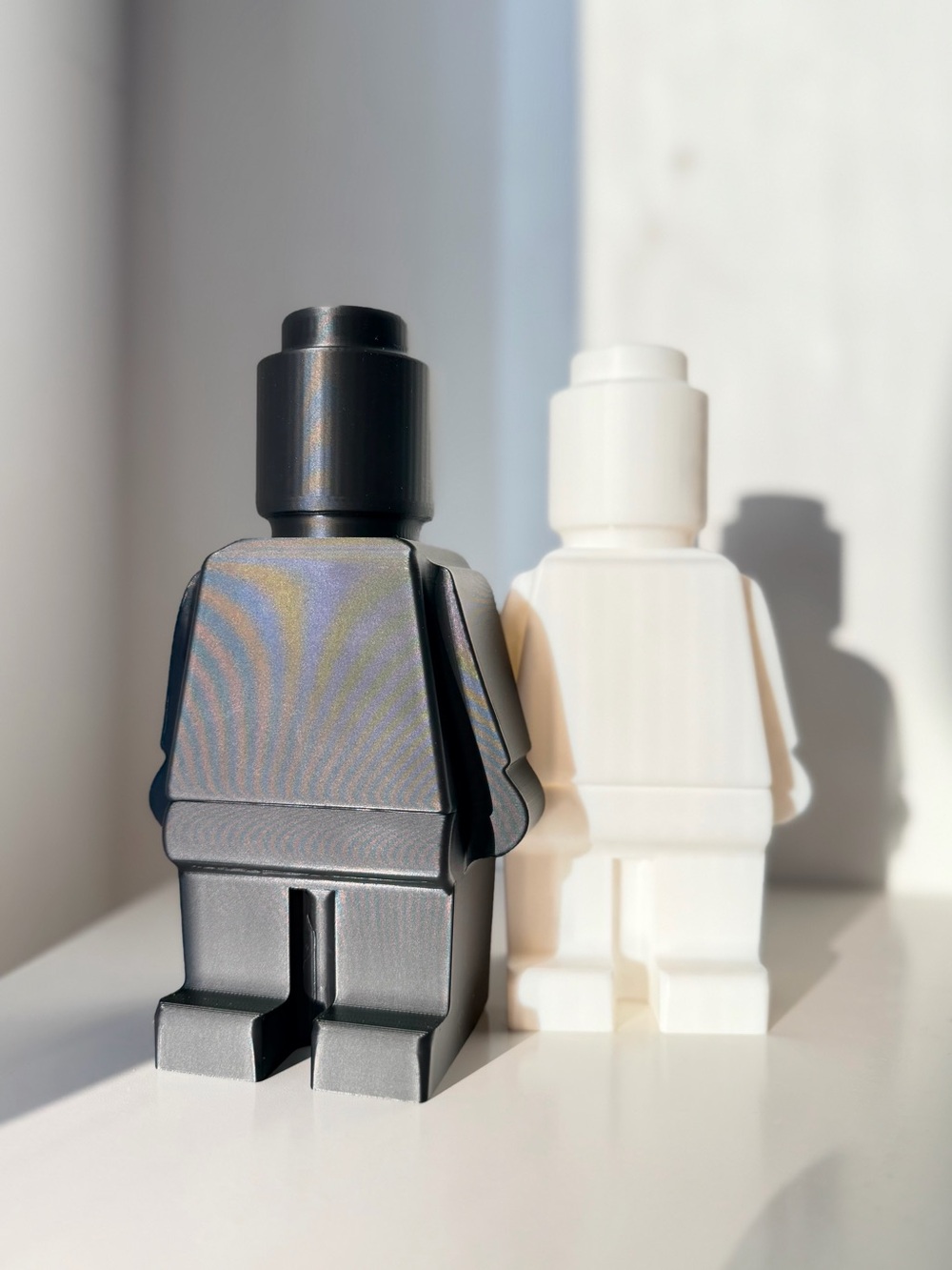 LEGO Style Minimalist Black Vase 3D Printed Figure Planter Home Decor - Picture 10 of 10